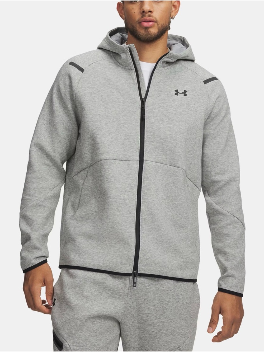 Under Armour UA Unstoppable Fleece Hoodie Grey XL NWT
